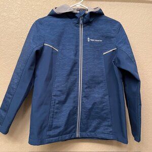 Free Country Girls 14/16 Large L Fleece Lined Jacket Soft Shell Wind Resistant